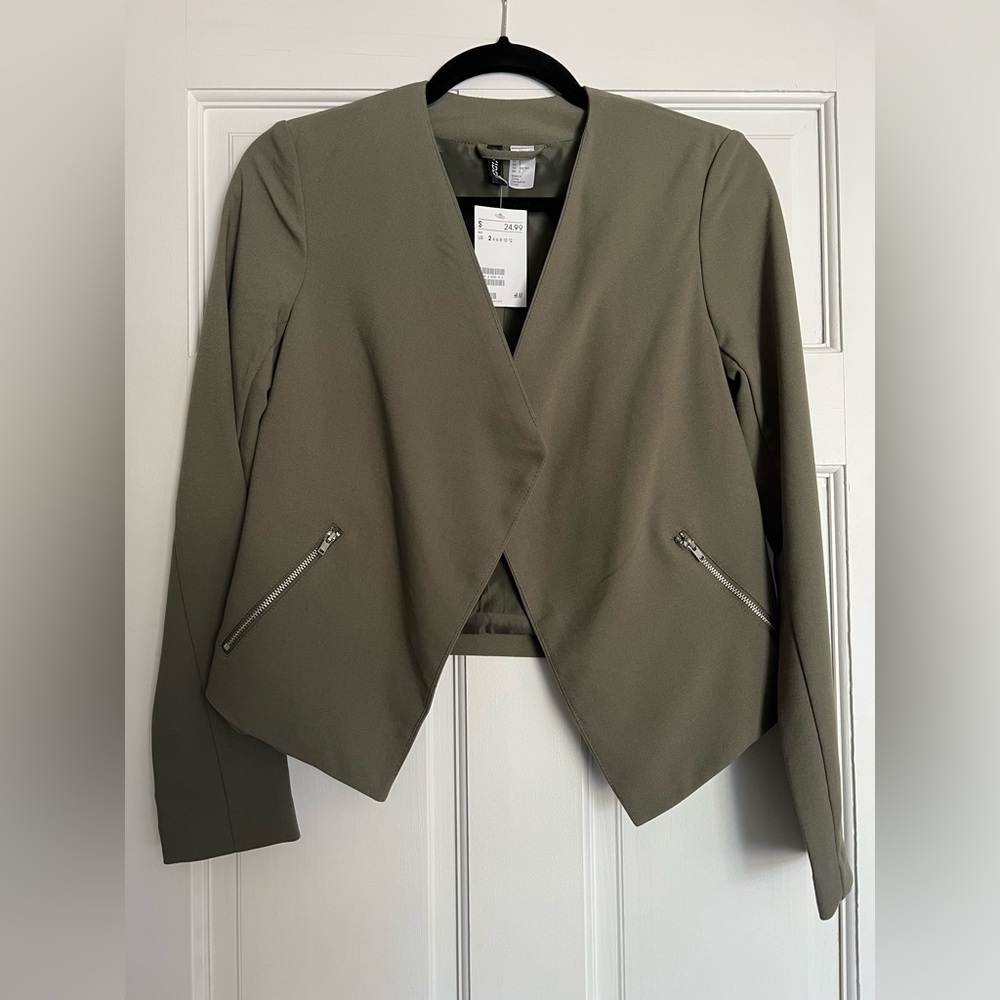 H&M Green Blazer NWT
